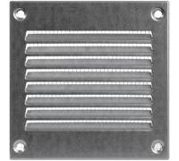 Vent Systems Cubierta de ventilación galvanizada de 100 x 100 mm, parrilla de retorno de aire de metal con protector de plagas integrado, cubierta de ventilación HVAC para mejoras del hogar