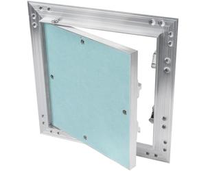 Vent Systems Panel de Acceso de Aluminio para Paneles de Yeso de 8" x 8" Pulgadas - Puerta de Inspección Cuadrada de Metal Empotrada para Pared, Techo, Fontanería, Sistema HVAC - Uso en Interiores
