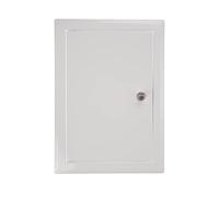 Vent Systems Panel de acceso de metal con cerradura de 8 x 12 pulgadas, puertas de fácil acceso con mecanismo de bloqueo, panel de acceso para paneles de yeso, pared y techo, cubierta de puerta de