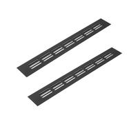 Vent Systems Paquete de 40 x 300 mm con 2 rejillas de ventilación de aluminio de bronce con rejilla de insectos. Aplicaciones de aire acondicionado, calefacción, refrigeración y ventilación.