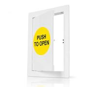 Vent Systems Puerta de acceso ABS de 6 x 8 pulgadas, panel de acceso de plástico blanco para paneles de yeso, placa de cubierta de agujero de pared duradera, panel de acceso de fontanería eléctrica