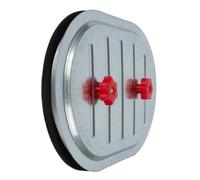 Vent Systems Puerta de acceso de acero galvanizado de 12 x 8 pulgadas para conducto rectangular, escotilla de servicio con sello de junta y 2 perillas de bloqueo, panel de acceso para conductos HVAC