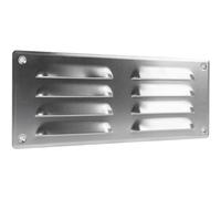 Vent Systems Rejilla de ventilación de aluminio de 260 x 105 mm con rejilla de insectos. HVAC, calefacción, refrigeración y ventilación. Cubierta de ventilación interior y exterior.…