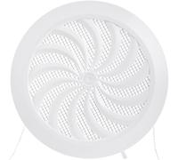Vent Systems Rejilla de ventilación redonda de 125 mm, de plástico blanco, con cierre, con protección contra insectos, para exterior, interior, cobertizo de jardín, baño, garaje, HVAC