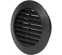 Vent Systems Rejilla negra de 2.75 pulgadas para puerta de conducto, mini círculo, rejilla de ventilación, rejillas de ventilación interiores, baño, armario, garaje a través de la cubierta de