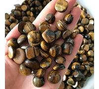 Venta al por mayor 100g 3 Tamaño Natural Amarillo Tigre Ojo Piedra Cristal Pulido Grava Espécimen Cristales de Cuarzo Piedras Naturales, 100g 7-9mm