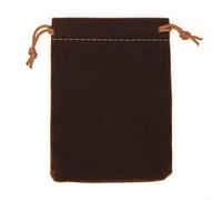 Venta al por mayor 50pcs Bolsa de terciopelo de colores Bolsas con cordón Empaquetado de joyería Bolsas de terciopelo Bolsas de regalo con cordón Bolsas de regalo personalizadas-café 50pcs, 5X7CM 50P