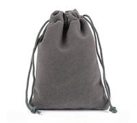 Venta al por mayor 50pcs Bolsa de terciopelo de colores Bolsas con cordón Empaquetado de joyería Bolsas de terciopelo Bolsas de regalo con cordón Bolsas personalizadas-gris profundo 50pcs, 8X10CM 50P