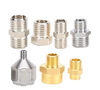 【Venta del día de la madre】AMONIDA Adaptador de compresor de Aire BSP de 1/8 pulg.1/4 pulg, Conector de aerógrafo, para Mantenimiento de Manguera de aerógrafo
