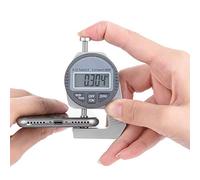 【Venta del día de la madre】Medidor de espesor, LCD digital Lectura Percentil Medidor de espesor 0-12.7 mm/0.5"0.01 mm/0.0005" Cabezal de medición plano