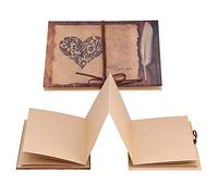 Venta loca Álbum de Fotos del Libro de Recuerdos de Recuerdos de Bricolaje, álbum Plegable de acordeón de Estilo Vintage Álbum de Fotos de Bricolaje Manualidades Creativas Hechas a m