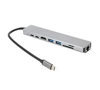 Venta Loca Hub USB-C Expansión de Tarjeta de Red Puerto de expansión Inteligente Conveniencia Multifunción para Uso doméstico Computadora de Viaje al Aire Libre Hub USB-C
