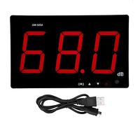 Venta loca Medidor de nivel de sonido digital, medidor de nivel de sonido montado en la pared Medidor de decibelios Lector de nivel de sonido 30-130dB con gran pantalla LCD digital