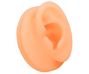 Venta loca Modelo de oreja falsa, modelo de oreja de silicona de color carne para el aula para la enseñanza para la escuela para el laboratorio(Oreja izquierda)