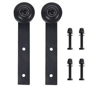 Venta loca Polea de puerta simple, polea duradera de acero al carbono de bajo ruido para puerta de granero Ligera para cocina Habitaciones de hotel Sala de almacenamiento Armario Dormitorio