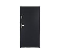 Venta-unica - Puerta de entrada de acero Alt. 207 x Ancho 100 cm antracita - se abre hacia la derecha AGUEDA