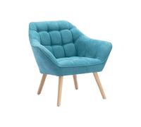 Venta-Unica - SillÛn de Tela Azul Caserta