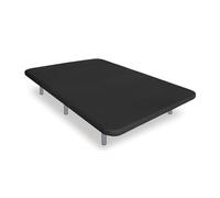 Ventadecolchones - Base Tapizada Drago Reforzada con Sistema Antiruido con 6 Patas de 27 cm con 5 Barras transversales 3D Negro - 80 x 190 cm