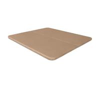 Ventadecolchones - Base Tapizada Modelo Drago con Sistema Antiruido Sin Patas 3D Beige Medida 135 x 180 cm (2 uds. 67,5 x 180 + uniones)