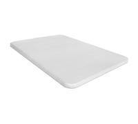 Ventadecolchones - Base Tapizada Modelo Drago con Sistema Antiruido Sin Patas 3D Blanco Medida 90 x 180 cm
