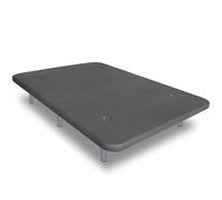 Ventadecolchones - Base Tapizada Modelo Drago Reforzada con Aireadores y Sistema Antirruido con 6 Patas de 27 cm y 5 Barras transversales 3D Gris Medida 100x200 cm