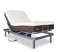 VentadeColchones - Cama Articulada Eléctrica + Colchón Visco 5 | 90x180 | Medida 90 x 180 cm | Colchón Viscoelástico Desenfundable | Mando con Cable