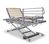 VentadeColchones - Cama Articulada Geriátrica con Carro Elevador de Baja Altura, con Juego de Barandillas, de Medida 90 x 190 cm, con Bote de Grasa y Servicio de Subida y Montaje