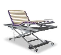 VentadeColchones - Cama Articulada Geriátrica con Carro Elevador de Baja Altura, Sin barandillas, de Medida 90 x 190 cm, con Bote de Grasa y Servicio de Subida y Montaje