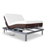 Ventadecolchones - Cama Articulada Reforzada Adaptator + Colchón viscoelástico Visco 5 y Mando con Cable Medida 135 x 200 cm - Incluye Subida y Montaje