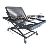 Ventadecolchones - Camas Articuladas Geriátrica de Hospital con Carro Elevador de 105 x 190 cm, con Bote de Grasa y Servicio de Subida y Montaje