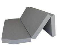 Ventadecolchones - Colchón Plegable con 3 cm de Viscoelástica para Furgoneta Volkswagen T5, T6, Multivan, California Beach y Caravelle con Espuma D25 en Loneta Premium Azul