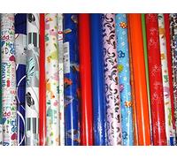 Ventaja 10 Pack Regalo de navidad papel 10 rollos de 2 m, longitud total de 20 m, Navidad Papel de regalo, medidas por rollo 2 m x 70 cm, varios motivos navideños, varios colores, para Particulares o