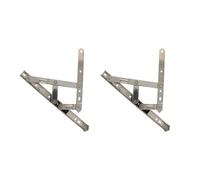 Ventana abatible Stay Bisagra de fricción for ventana abatible, tono plateado, accesorios for mejoras del hogar, herramientas para Bricolaje(10inch2.5 2pc)