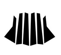Ventana B Pilar Pegatinas Compatible Con A4 B9 8W 2016 2017 2018 2019 2020 2021 2022 2023 4 Puertas Negro Brillante Columna BC Postes Pilar Puerta Ventana Moldura