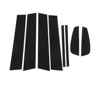 Ventana B Pilar Pegatinas Compatible Con Holden Para Cruze 2013 2014 2015 8 Piezas Molduras Postes Centrales Ventanilla Cubierta Columna BC Calcomanía Exterior Adhesiva