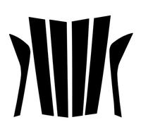 Ventana B Pilar Pegatinas Compatible Con Land Para Rover Para Discovery Para Sport 2015-2019 6 Piezas Molduras Postes Pilares Color Negro Pulido Pegatinas Exteriores Para Columnas BC