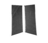 ventana coche tira sellado Embellecedor panel pilar B central ventana puerta exterior Para Nissan Z33 350Z 2003-2009, adhesivo decorativo con aspecto de carbono