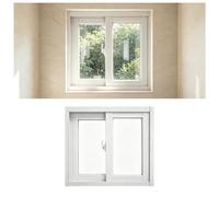 Ventana Corredera de Aluminio con Mosquitera, Ventana de Reforma Cristal para Casa Garaje Caseta de Jardín, Robusto(White,16x14in(41X35CM))