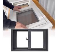 Ventana corredera de repuesto, aluminio de doble panel para una mejor ventilación, ideal para sótanos, cobertizos y gallineros