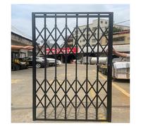 Ventana corredera retráctil de Seguridad de Acero Inoxidable, Gris Oscuro. Rejas antirrobo Personalizables para Ventanas y Puertas. Reja de Seguridad Plegable para viviendas y almacenes (88