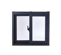 Ventana corrediza de aluminio para sótano, color gris arena oscuro, ideal para cobertizos y pollos, varios tamaños (94 x 56 cm) para una mejor ventilación y seguridad