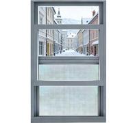 Ventana corrediza de ternera de aluminio gris de 27 x 29 pulgadas, ventana de repuesto con Sn para hogares, baños, sótanos y duchas al aire libre. Kit de inclusión Clete incluido