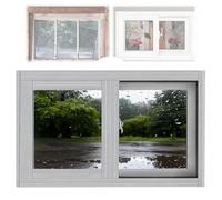 Ventana corrediza para sótano para cobertizos y pollos, doble panel aislado, tamaños de repuesto de 20 a 40 pulgadas (blanco 32 x 15 pulgadas), diseño de bajo consumo