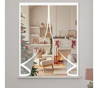 Ventana Cortina Invierno 154 x 142 cm Prueba de Viento Impermeable, Aislante Frio y Calor en Transparente Cortina para Ventana Termica Opaca para Estar Balcón Sala, A