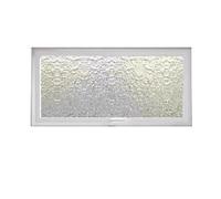 Ventana cuadrada giratoria de 360 grados con vidrio templado ondulado de agua y marco de aleación de aluminio, ideal para baños y garajes