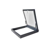 Ventana de acceso al techo de aleación de aluminio para uso en exteriores, ventilación tragaluz con cristal para sótanos, ventanas superiores impermeables para jardines de invierno, ideal para