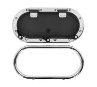 Ventana de alcantarilla de barco iluminador ovalado con mango de interruptor de 16 x 8 pulgadas interior resistente a la apertura ventana impermeable para yate marino