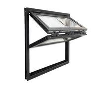 Ventana De Aluminio Para Concesionarios, Ventana Abatible Vertical Superior E Inferior Con Manija De Bloqueo, Ventana De Ventilación Para Dormitorios, Cafeterías Y Comedores(40x40in/102x102cm)