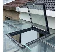 Ventana de ático de vidrio templado de doble capa, protección contra el frío y aislamiento térmico para nergética y resistente a la intemperie, perfecta para renovación del hogar