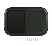 Ventana de campista Xtevu, ventana del remolque del panel deslizante de la pantalla de reemplazo de pantalla de insecto RV lágrimas L700 H350 mm (Para el grosor de la pared: 31 a 36 mm)